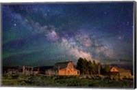 Framed Stars over John Moulton Homestead