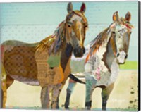 Framed Two Horses