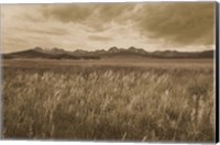 Framed Sawtooth Mountains Idaho II Dark