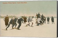 Framed Snow Shoe Race