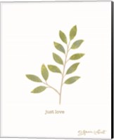 Framed 'Just Love' border=