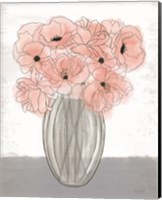 Framed Poppies in Vase