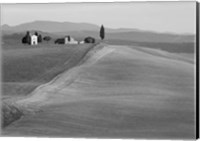 Framed Val d'Orcia, Siena, Tuscany (BW)