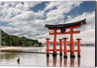 Framed Itsukushima Shrine, Hiroshima, Japan
