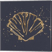 Framed Gold Scallop I