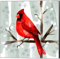 Framed Christmas Hinterland I-Cardinal