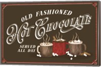 Framed Hot Chocolate Season Landscape Brown III-Old Fashioned