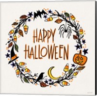 Framed 'Halloween Wreath II' border=