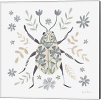 Framed 'Folk Beetle II Neutral' border=