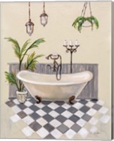 Framed 'Gray Cottage Bathroom I' border=