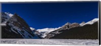 Framed Orion Setting Over Victoria Glacier