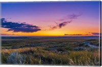 Framed Volcanic Twilight at Grasslands National Park, Canada