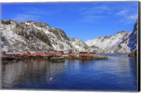 Framed Fishing Village, Norway