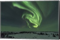 Framed Swirls of Auroral Curtains in the Northeast Sky, Churchill