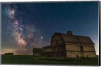 Framed Galactic Centre Area of the Milky Way Behind An Old Barn