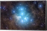 Framed Messier 45, the Pleiades