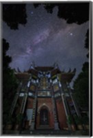 Framed Milky Way Appears Above An Ancient Temple