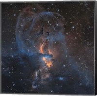 Framed Emission Nebula NGC 3576 in Sagittarius