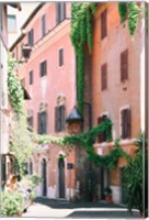 Framed Pink Buildings in Rome