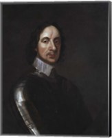Framed English Military and Political leader Oliver Cromwell