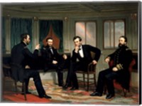 Framed Historic Meeting of the Union High Command during The American Civil War