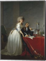Framed Antoine-Laurent de Lavoisier and his Wife