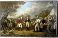 Framed Surrender of British General John Burgoyne