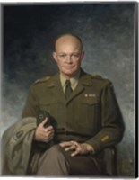 Framed Dwight D Eisenhower, 34th US President