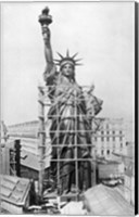Framed Statue of Liberty under Construction, Paris, 1884