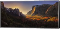 Framed Yosemite Firefall