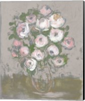 Framed Painterly Pink Posies