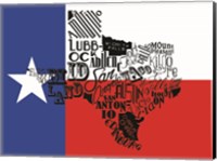 Framed Texas Flag