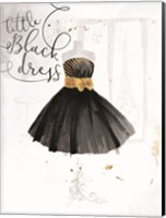 Framed Little Black Gold Dress