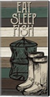 Framed Fishing Panel 3