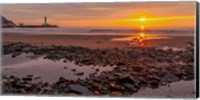 Framed Sunset on the Coast of Yorkshire, UK