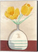 Framed Vase with Tulips I