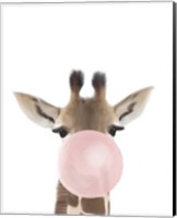 Framed Giraffe Bubble Gum