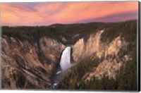 Framed Lower Falls of the Yellowstone River I