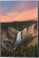 Framed Lower Falls of the Yellowstone River II