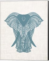 Framed Elephant Mandala
