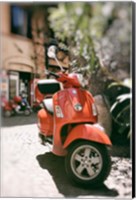 Framed When in Rome Ride A Vespa