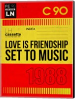 Framed Love Is Friendship Set To Music