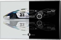 Framed 1971 Porsche 917 Martini Rossi III