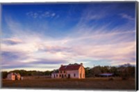 Framed Winter at the Bluebonnet House