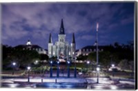 Framed Jackson Square Night Lights