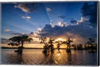 Framed Sunset on Lake Martin