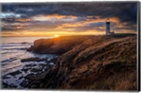 Framed Sunset at Yaquina Head Lighthouse