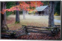Framed Autumn at Carter Shields Cabin