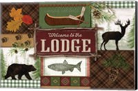 Framed Welcome to the Lodge