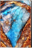 Framed Aqua Pegmatite